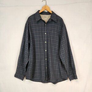 Columbia Button Down Shirt Men's Large Blue Gray Long Sleeve Casual Business